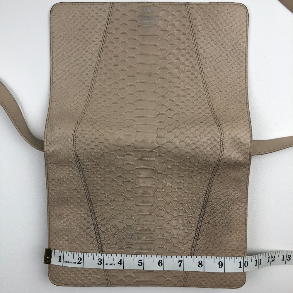 Vince 'Modern V' Python Embossed Leather Crossbod… - image 5